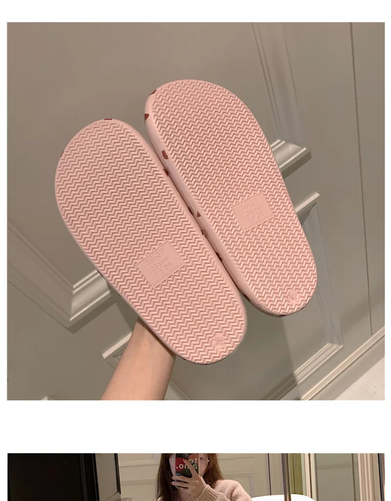 Female Soft Sole Indoor Slippers Summer Thick Soled EVA Slippers for Home Slides Shoes
