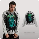 Pattern Men Popular Pattern Design Men Autumn Casual Round Neck Pullover Hoodies For Sale