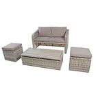 Sofa Table Garden Sofa Sets Furniture Multifunction Rattan Sofa Set Backyard Sofa With Table