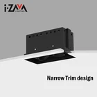 10w Recessed Spotlights Narrow Trim Ceiling Recessed Anti Glare Mount Aluminum IP20 10W COB LED Spotlight