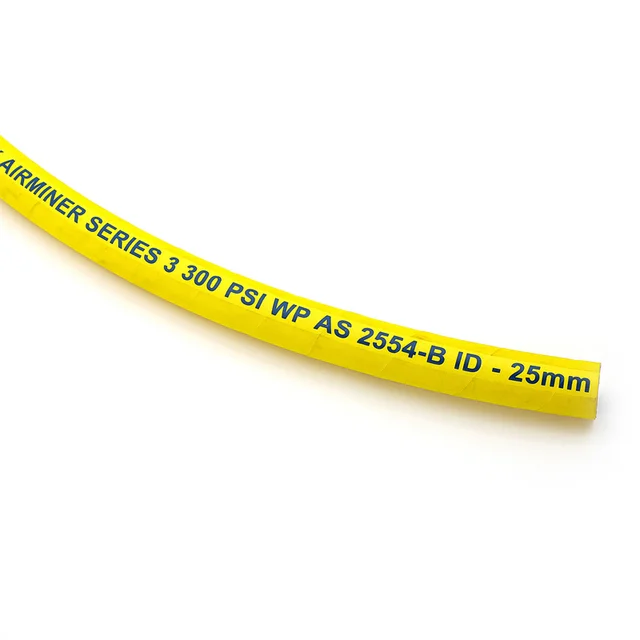 Colorful Wrapped Cover Yellow Black Red Flexible 20BAR Air Water Industrial Hose
