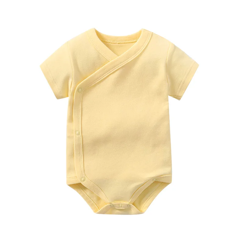 manufacturer baby bodysuit short sleeve newborn baby romper one sie  baby clothes 100% cotton