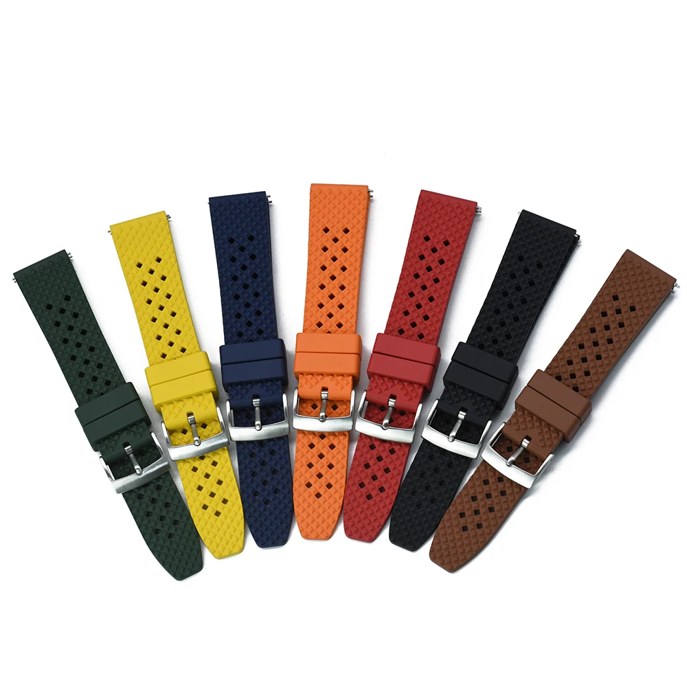 vulcanized rubber watch strap