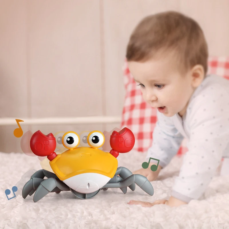 Funny Baby Beach Toy Crab, Crab Kid Toys, Baby Toys Infant Crawling Crab