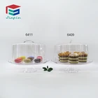 Wedding Cake 12 Inch Polycarbonate Transparent Wedding Display Round Plastic Cake Cover With Tray
