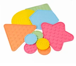 New Sensory Toys Autism Sensory Exploration Toy Set Children Educational Silicone Texture Circle Toy Mat For Kids