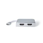 Usb To 4K 60Hz MST USB-C Converter USB Type C To Dual HDM Hub Adapter