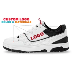 New 550 Custom Logo With Shoe Box Black Man Women Kids Leather Red Low Top Skate Basketball Sneakers Casual Walking Style Shoes