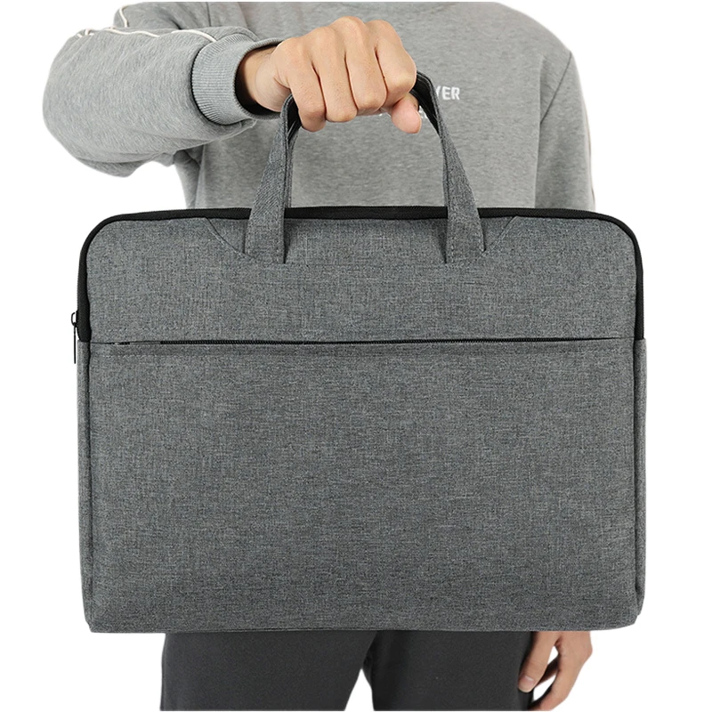 custom logo new men's simple casual large capacity multifunctional handbags fashion business laptop briefcase