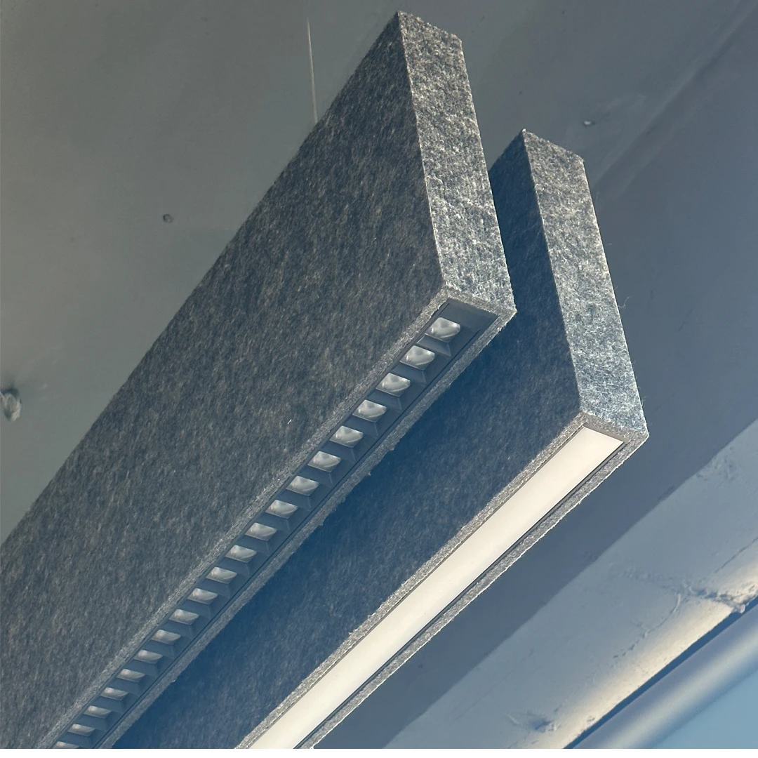 Soundproof Acoustic LED Linear Light Warm Light Color for Bedroom Room Corridor Balcony Suction Ceiling Lamp