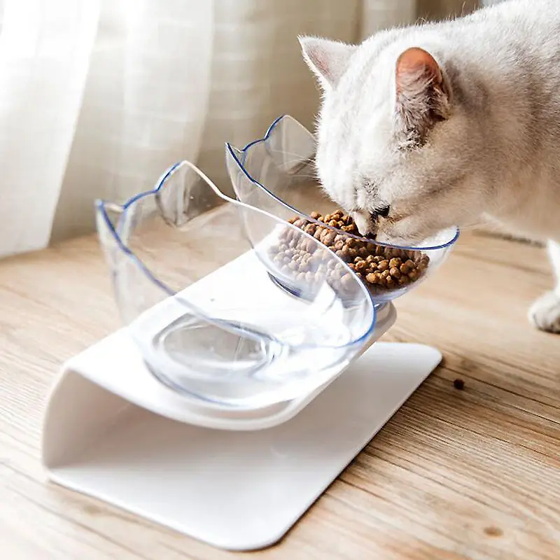 cat face food bowl