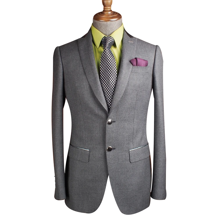 New Style Wholesale High Quality formal men's business  Worsted Breatheable Fabrics 100% Wool Suit