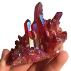 Gemstone Hot Sale Natural Raw Gemstone Aura Quartz Crystal Cluster For Decor