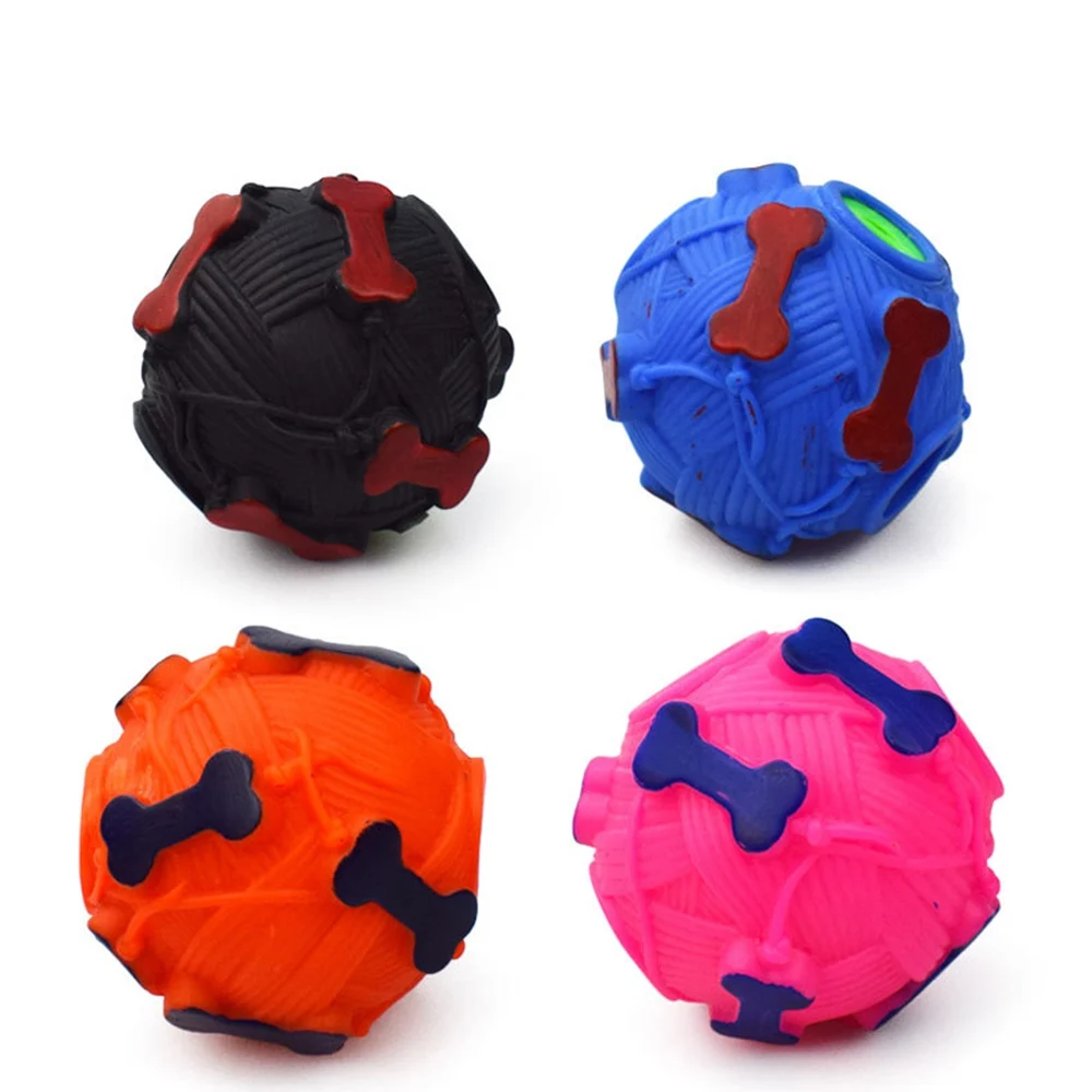 fun design Vinyl Leaky food ball in 4 colours