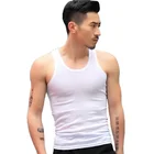 Singlet Mens Singlet Custom White Black Gray Mens 100 Polyester Tank Top Singlet Fitness Sleeveless Shirt Custom Logo