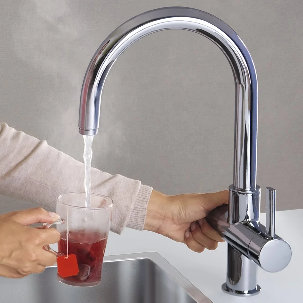 Boiling Water Kitchen Tap Systems Cold Water Filter Unit For Instant Hot 