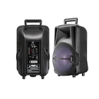 Radio Hot Sale 8 Inch Portable Big Power Active Trolley Speaker With USB/TF Input And FM Radio
