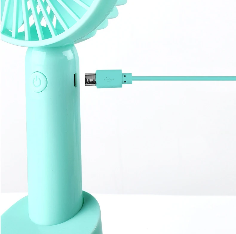 ZQ171 Mini Handheld Fan Portable Usb Desktop with Base Mobile Phone  Travel Outdoor Portable Handheld Mini Fan