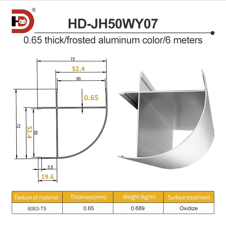 Purification Aluminum Profile Outer Cylinder 50 Semi Cylindrical Cleanroom Rock Wool Movable Room Accessories Cleanroom Project factory