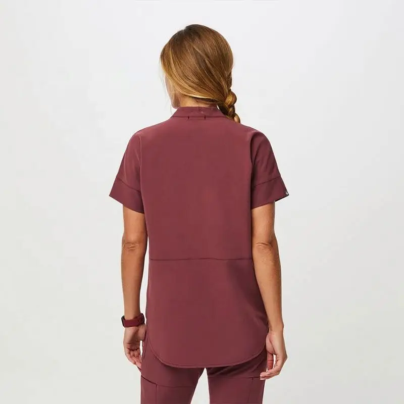 ECBC Custom Polyester Rayon Spandex Women Doctor Nursing Scrubs Medical Scrubs Uniforms Sets