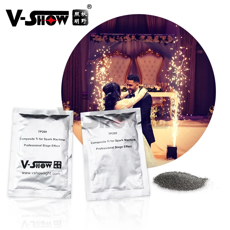 Use for wedding show Club party Vacuum Packing 10 Bags 200g Composite Ti Powder for Stage Party Wedding Special Machine 