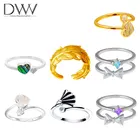 Ring 18 K Minimalist Half Eternity Ring Natural Gemstone Ring Dainty 18 K Gold Plated Ring