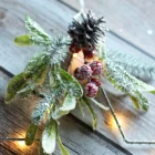 Stars Newishh Christmas Decoration Wall Hanging Decorative Wire LED Light Stars With Pine Needle And Cones