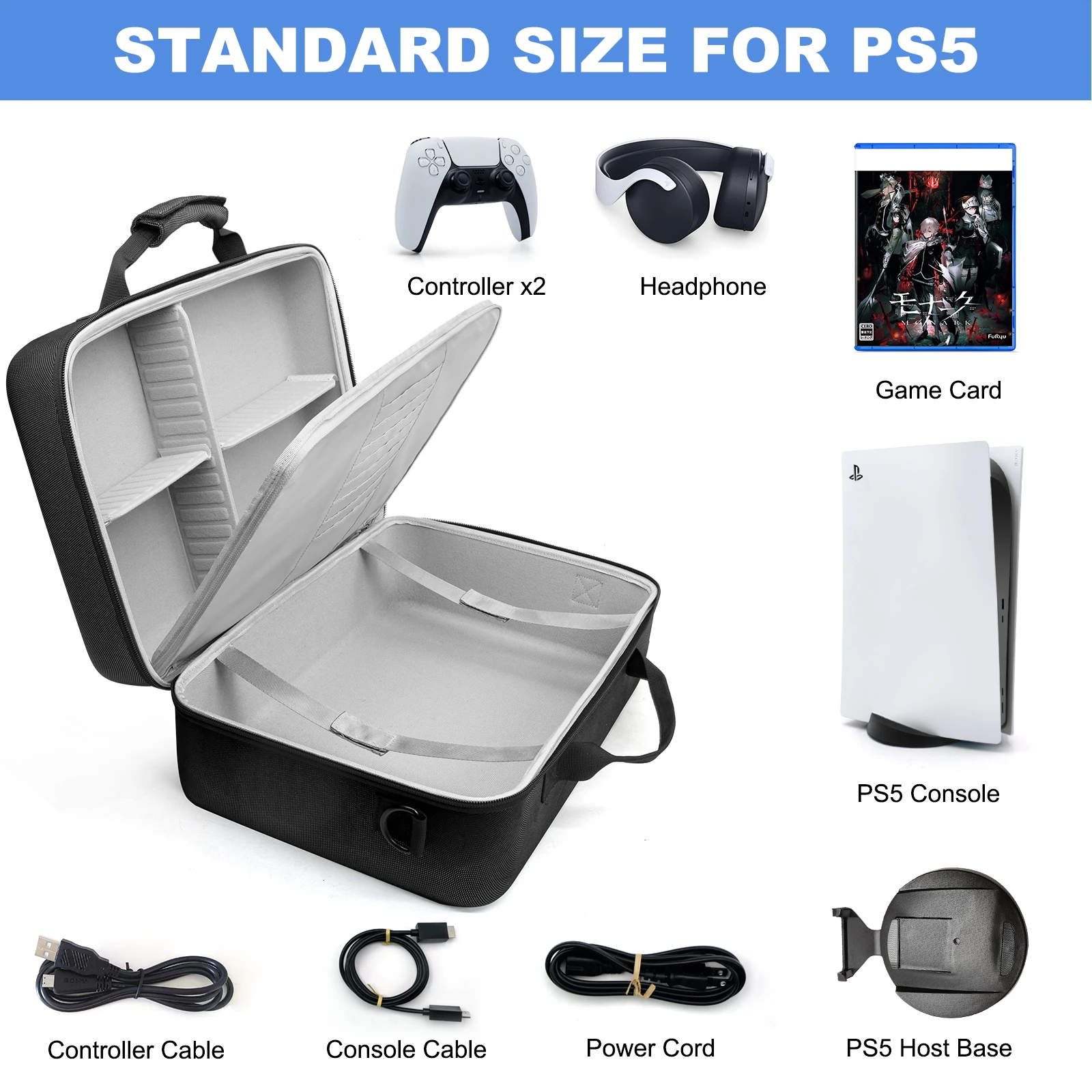 PS5 SLIM Storage Case Limited Edition Theme Game Case Cheap PS5 Controller Carrying Case manufacture