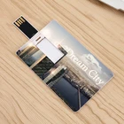 Usb Card Promotional Wedding Gift Usb 2.0 Pendrive 4GB 8GB 16GB 32GB 64GB 128GB Custom Logo Card USB Flash Drives