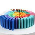 Dominos Wood Toy Manufacture 2020 Top Sale Custom Wood Toy 120 Pcs Educational Wooden Dominos For Kids