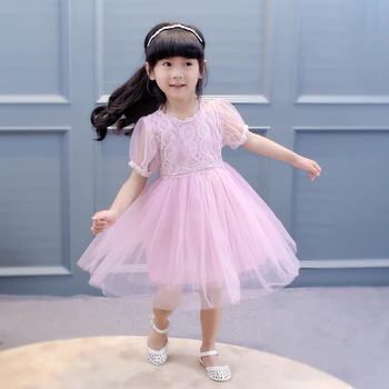 kids smocking clothes floral girl dress flower summer kids frock ruffles short sleeve boutiques baby dresses wholesale fashion