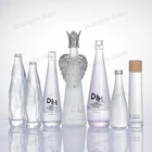 Glass Bottle 8oz 12oz 16oz Voss Style Mineral Water Glass Bottle Glass Sparkling Water Bottle With Screw Plastic Cap