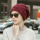 Scarf 2021 New Novelty Unisex Autumn And Winter Warm Beanie Cube Style Dual-use Hat And Knitted Scarf Cap Hat