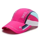 Orange Sport Hat Print Logo Orange Sport Cap Wholesalel Summer Quick Dry Running Cap Hat