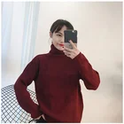 Knitted Factory Hot Sales Soft Touch Turtleneck Sweaters Women Knitted Pullover