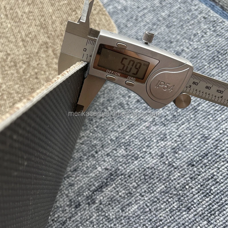 Plain Color modular office building carpet tiles with PVC backing