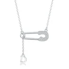 Chain Exquisite Pin Zircon S925 Silver Set Chain