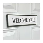 Wood Crafting Signs Outdoor Wooden Welcome Front Door Letter Farmhouse Framed Wood Sign