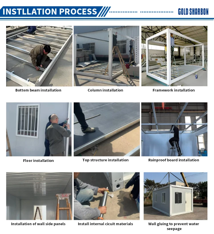 product modern detachable light sandwich panel steel structure container house for office building hotel villa living room outdoor use-6