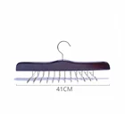 Hook Wooden Import Hanger High Quality Custom Wooden Tie Belt Scarf Hanger With Metal Hook