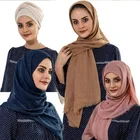 Scarf 2021 Hot Products Fashion Style Wholesale Fantastic Admirable Women Crinkle Cotton Scarf Hijab