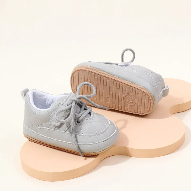 Hot Selling Toddler Baby Sport Shoes Soft TPR Outsole Prewalkers Autumn Season Light Weight Anti-Slip Features for Boys Walking manufacture
