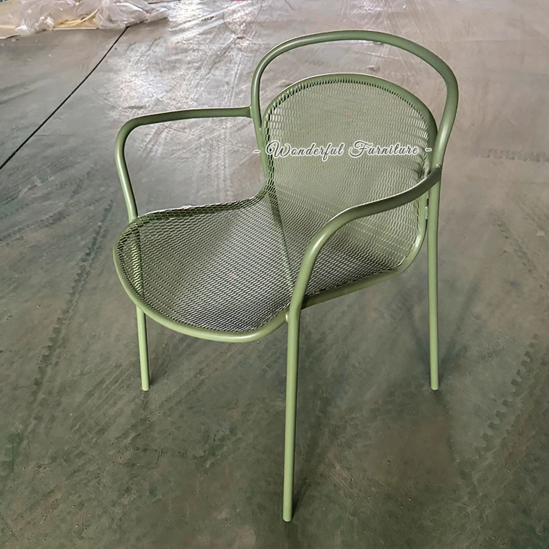 经典户外金属餐椅阳台铸铁花园椅铁家具桌椅