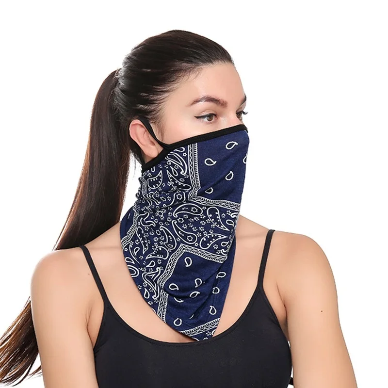 bandanna with ear loops