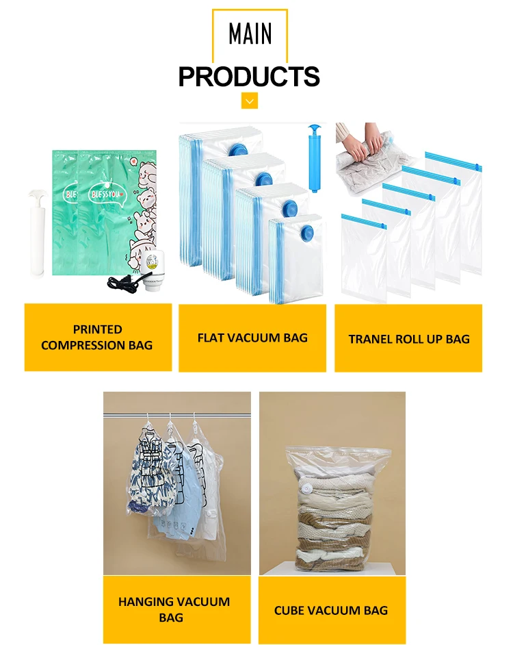 Universal Transparent Plastic Vacuum Compression Bags with Valve Suction Design 3-Pack for Quilts & Clothing Reinforced Sealing