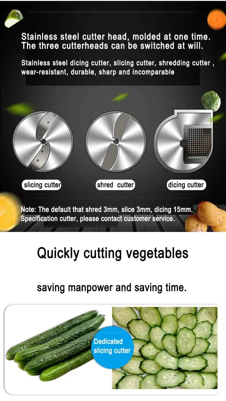 Commercial Vegetable Cutting Machine Potato Food Cutting Vegetables Cutter Hotels Canteen Sale Chopper Cut Machines factory