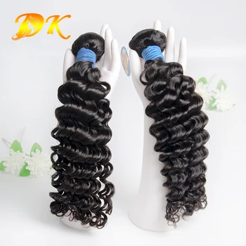 Buy Cheap 100% Original Unprocessed Deep wave Virgin Brazilian Human Hair sew in weave,Top DK Masterpiece 100% Virgin Human Hair