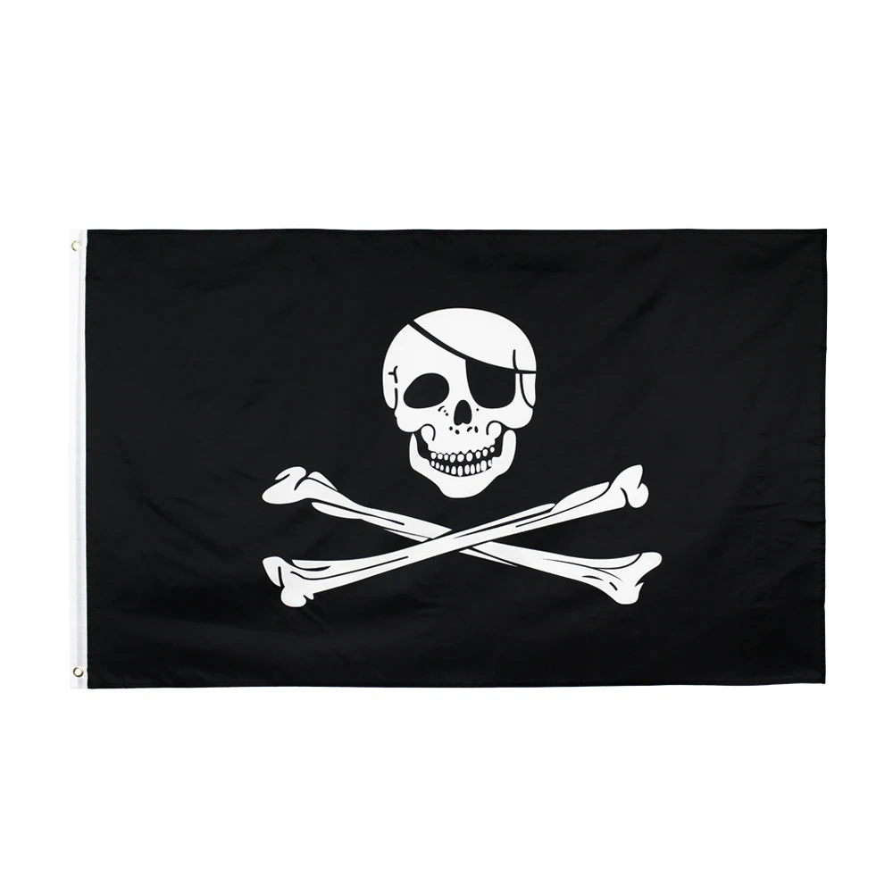 Dead Man's Chest Pirate Flag 3x5' Feet Outdoor Jolly Roger Sabers Swords Deadman 