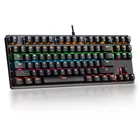 Royal Kludge RK Rgb Light Up Wired Computer Typewriter Gamers Tastatura Gaming Kebord 87 Keys Mechanical Keyboard