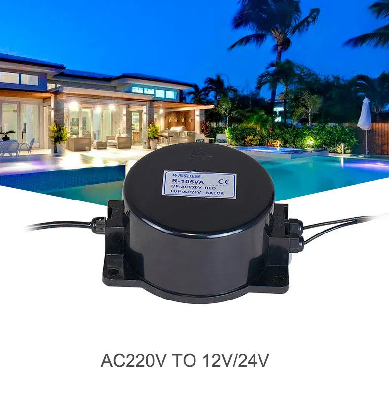 Waterproof Transformer 60W AC 20V to AC 24V for Outdoor Lighting Engineering manufacture